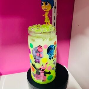 Colorful Character Jar with Figurine